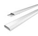 conecto Kabelgoot met 3M plakband, zelfklevend, om te lijmen of te schroeven, van hoogwaardig pvc (lengte 100 cm, breedte 6 cm, hoogte 2 cm), wit
