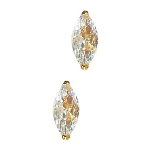 Abrazi gold plated oorbellen Navette