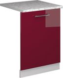 Vicco Fame-Line Vaatwasserfrontpaneel – 60 cm, WB Marmer Bordeauxrode hoogglans