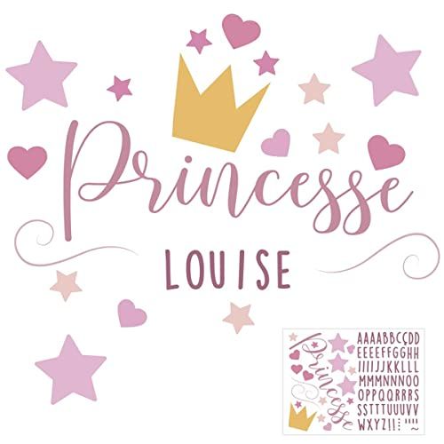 STC Sticker PRENOMS PRINCESSE decoratie kinderkamer - 3609810098213