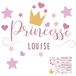 STC Sticker PRENOMS PRINCESSE decoratie chambre d'enfant - 3609810098213