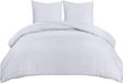TRANKIELO® - Housse de couette 220x240 cm avec 2 taies d'oreiller 65x65 cm – Microfibre, Blanc, Durable