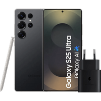 Samsung Galaxy S25 Ultra 1TB Black 5G + Samsung 25W Charger Black