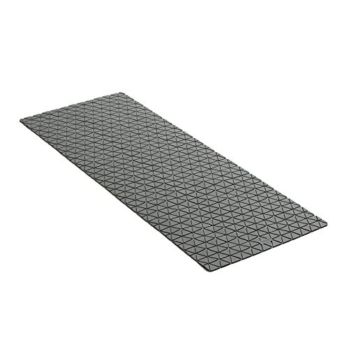 tatay Antislip badmat van rubber SBS - TP met 126 zuignappen, design diamond, grijs, 97 x 36 cm