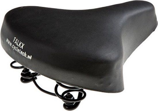 Falkx City Zadel - Zwart - Unisex - Fietszadel