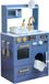 Teamson Kids Houten Speelkeuken Met Accessoires - Met Wasmachine en Mini Tuin - Blauw