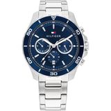 Tommy Hilfiger TH1792094 Jordan Heren Horloge - Staal - Zilverkleurig - 43 mm