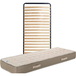 Matelas 80x200 X 23 Cm + Sommier + Pieds + Protège Matelas Offerts Avec Latex Densité 80 Kg/m3 - soutien ferme