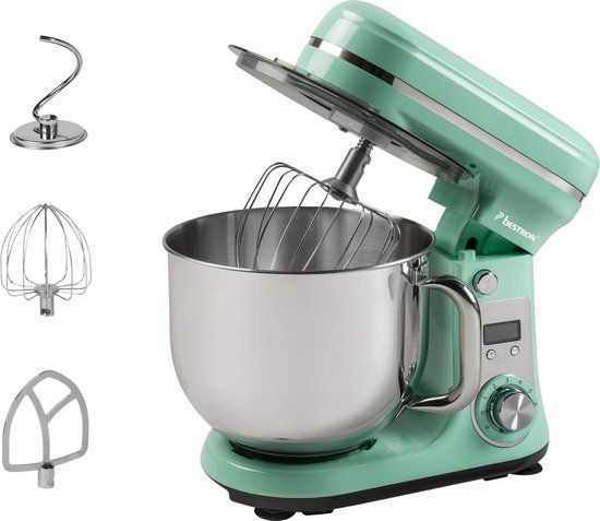 Bestron AKM2000BL - 4-in-1 Kitchen Machine - 6L - Mint