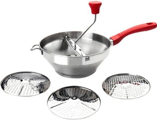 Ibili Passeerzeef RVS 20cm Rood