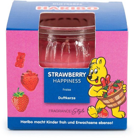 Haribo Aardbei Geluk geurkaars