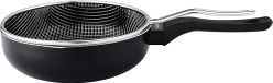 VIER Diepe friteuse voor inductie, aluminium, antiaanbaklaag, Ø 24 cm, deksel 3,30 l