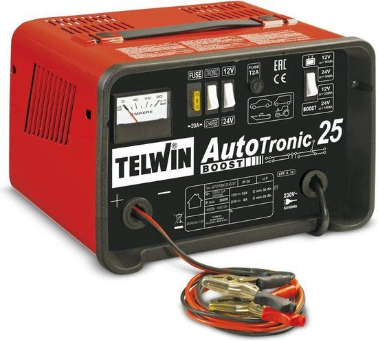 TELWIN Autotronic 25 BOOST - Automatische acculader - 12V/24V - Auto