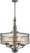Arafura Lighting Industriële kroonluchter met kap Ahrendale | 4 lichts