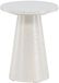 Hioshop Nohr Ronde Bijzettafel Mikeisha 35cm - Glossy Wit