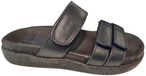 Wolky - 0050130 800 Dames Slippers Slides Voorgevormd Voetbed Klittenbandsluiting Blauw
