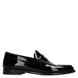 Manfield lakleren loafers - zwart