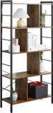 Homcom Opbergplank 74x30x157,5cm Spaanplaat Rustiek Bruin