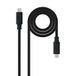 Velocraze USB-kabel 3.2 Gen 2, 20 Gbit/s, 5 A, 4 K/60 Hz, USB-C/M naar USB-C/m, 3 m, zwart
