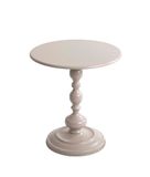 HAKU Bijzettafel rond kasjmiergrijs metaal ronde sofatafel klein - Maat: H 46 cm x Ø 42 cm, Stijl: Modern