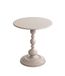 HAKU Bijzettafel rond kasjmiergrijs metaal ronde sofatafel klein - Maat: H 46 cm x Ø 42 cm, Stijl: Modern