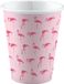 amscan RIETHMULLER - 8 Kartonnen bekers flamingo paradise 250 ml Hawaii thema