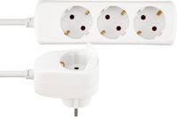 REV Meervoudige contactdoos - 3+1-voudig - 2 m - Wit Powersplit-merk