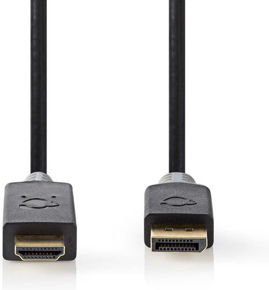 Nedis CCBW37100AT30 video kabel adapter 3 m DisplayPort HDMI Zwart
