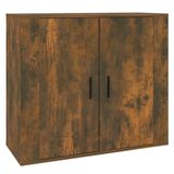 vidaXL Dressoir - 80x33x70 cm - Gerookt Eikenhout