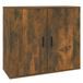 vidaXL Dressoir - 80x33x70 cm - Gerookt Eikenhout