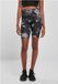 Urban Classics High Waist Tech Mesh AOP Cycle Shorts Zwart/Wit XS