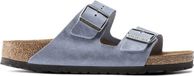 Birkenstock Arizona Slippers Dusty Blue Narrow-fit | Blauw | Nubuck | Maat 45