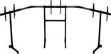 Next Level Racing Free Standing Triple Monitor Stand - Black