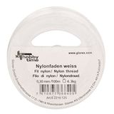 GLOREX 6 2210 125 nylondraad, meerdere kleuren, wit, 7,5 x 7,5 x 1,7 cm