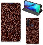B2Ctelecom Standcase Hoesje voor Motorola Moto G Pro Flip Style Cover Koffiebonen