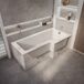 Hudson Reed Baignoire-douche Rectangulaire Exécution Droite | 150cm x 85cm | Sandford