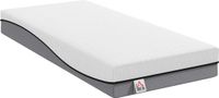 Homcom Matras-Gebreide stof, Gel-Memoryfoam-200L x 90B x 20H cm-Grijs