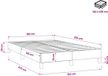vidaXL Boxspringbed zonder matras, fluweel, donkergrijs, 160x220 cm