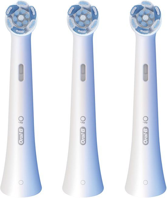 Oral-B iO Series Ultimate Clean Opsteekborstels, originele ronde koppen, CrissCross-borstels, plakverwijdering, 3 stuks