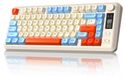 Logitech Clavier sans fil compact - 82 touches - Bluetooth et 2.4g - RGB - Myrtille