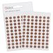 Blick Etiketten, bruin, zelfklevende stickers, gekleurde stippen, cirkels, 8 mm, 490 etiketten