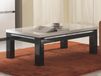 Table basse REBECCA rectangulaire laqué noir brillant/laqué blanc brillant