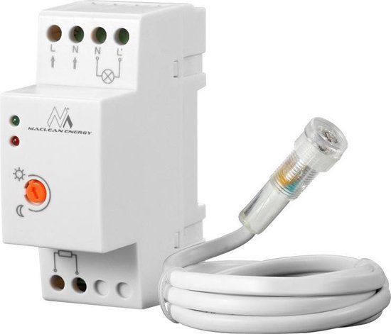 Maclean Schemerschakelaar voor DIN-rail met externe sonde MCE 83