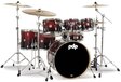 PDP Drums Concept Maple 7-Piece Shell Set - Red to Black Sparkle