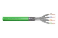 DIGITUS 100 m Cat 8.2 Netwerkkabel - S-FTP (PiMF) Simplex - BauPVO Dca - LSZH Halogeenvrij - 2000 MHz Koper AWG 22/1 - PoE++ Compatibel - LAN Kabel Installatie Kabel Ethernet Kabel - Groen