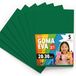 OFITURIA Eva 5 stuks kleurrijke schuimvellen voor knutselprojecten, kunst, kinderdecoratie, scrapbooking en knutselcreaties, donkergroen, 20 x 30 cm
