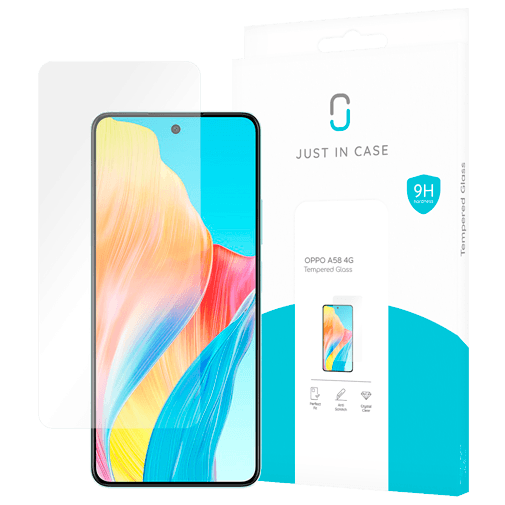 Just in Case Tempered Glass Screen Protector OPPO A58 - Clear