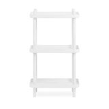 Normann Copenhagen Blok rek, staal hout, wit, 87cm