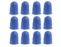 Q-Connect Thimblettes Maat 1 Blauw (Pack van 12)