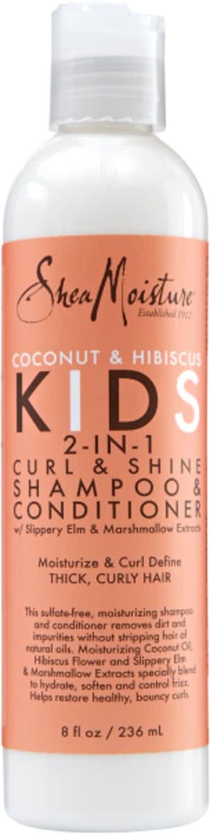 Shea Moisture Coconut&Hibiscus Kids 2-1 Curl&Shine Shampoo&Conditioner 266 ml